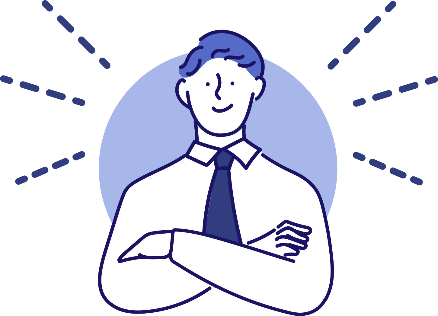 外国人リーダーのイラスト